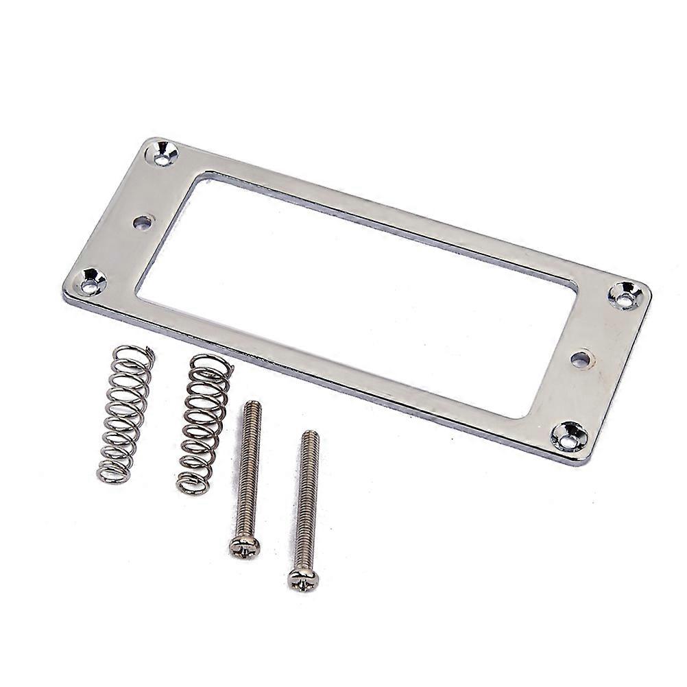 Silver Humbucker Pickup Mounting Rings Frame for Guitar Use