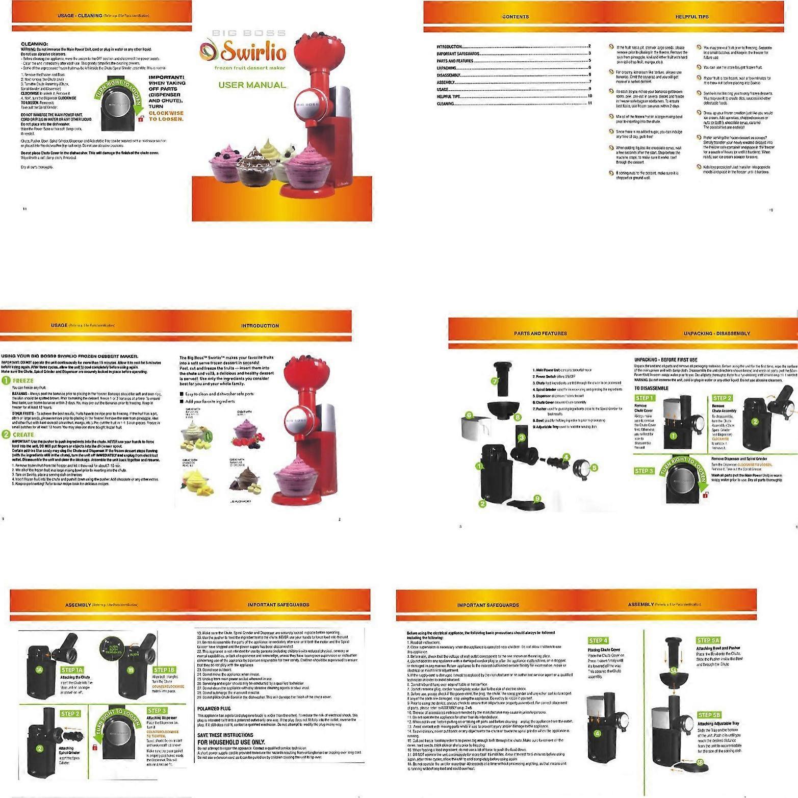 Home kitchen automatic DIY fruit ice cream ice cream machine maker