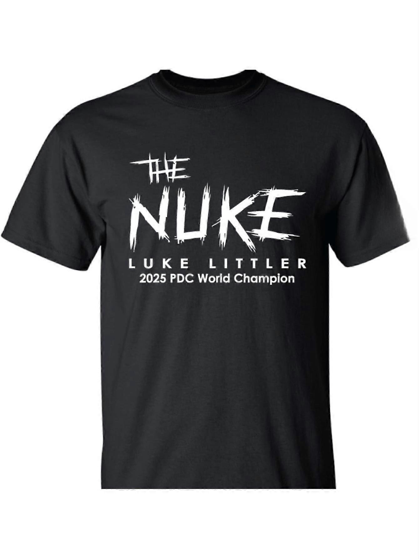 Luke Littler Mistrz Broni Atomowej 2025 PDC World Dart T-Shirt-qwert281