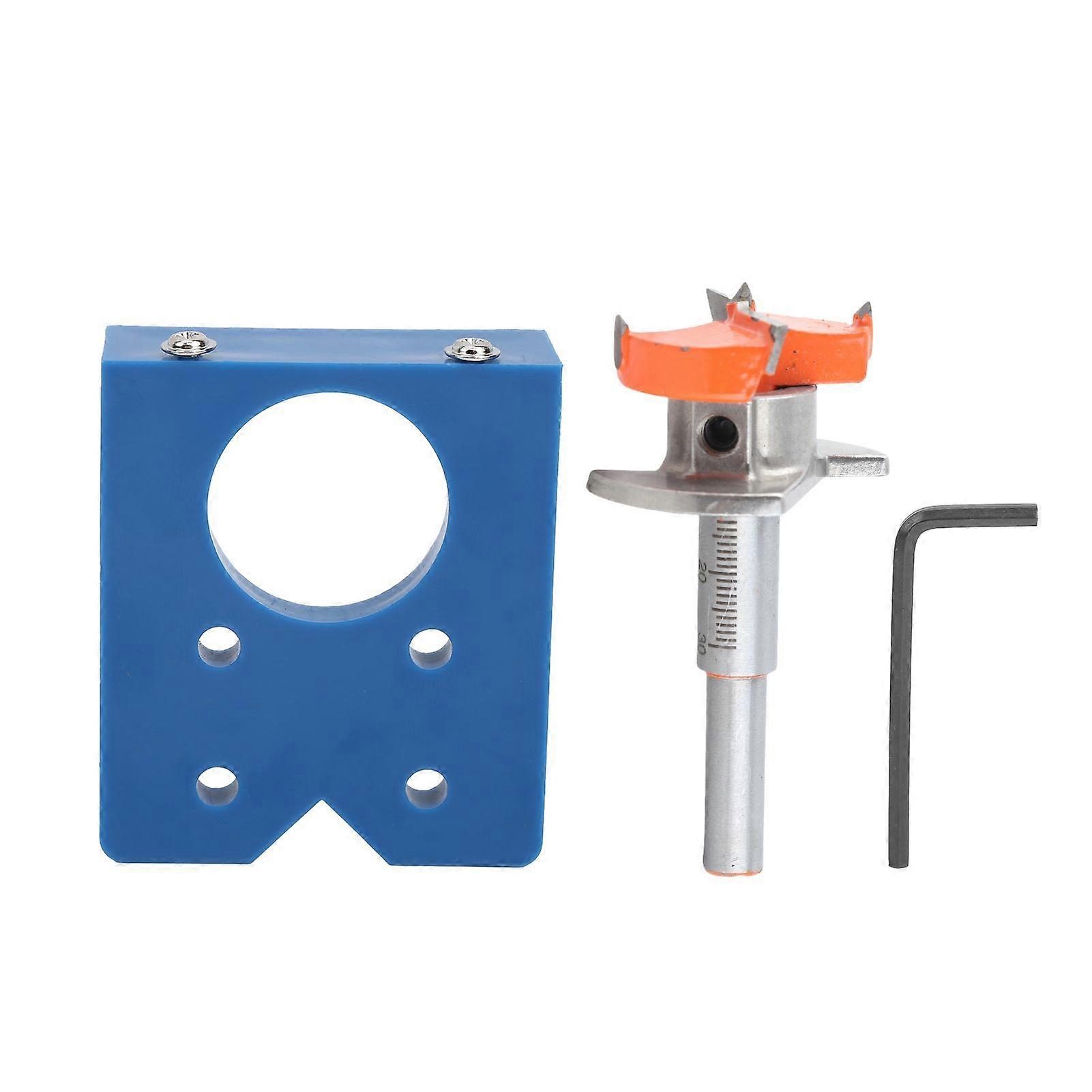 Hinge Hole Opener Drilling Door Boring Jig Locator Concealed Woodworking Tools 35mm