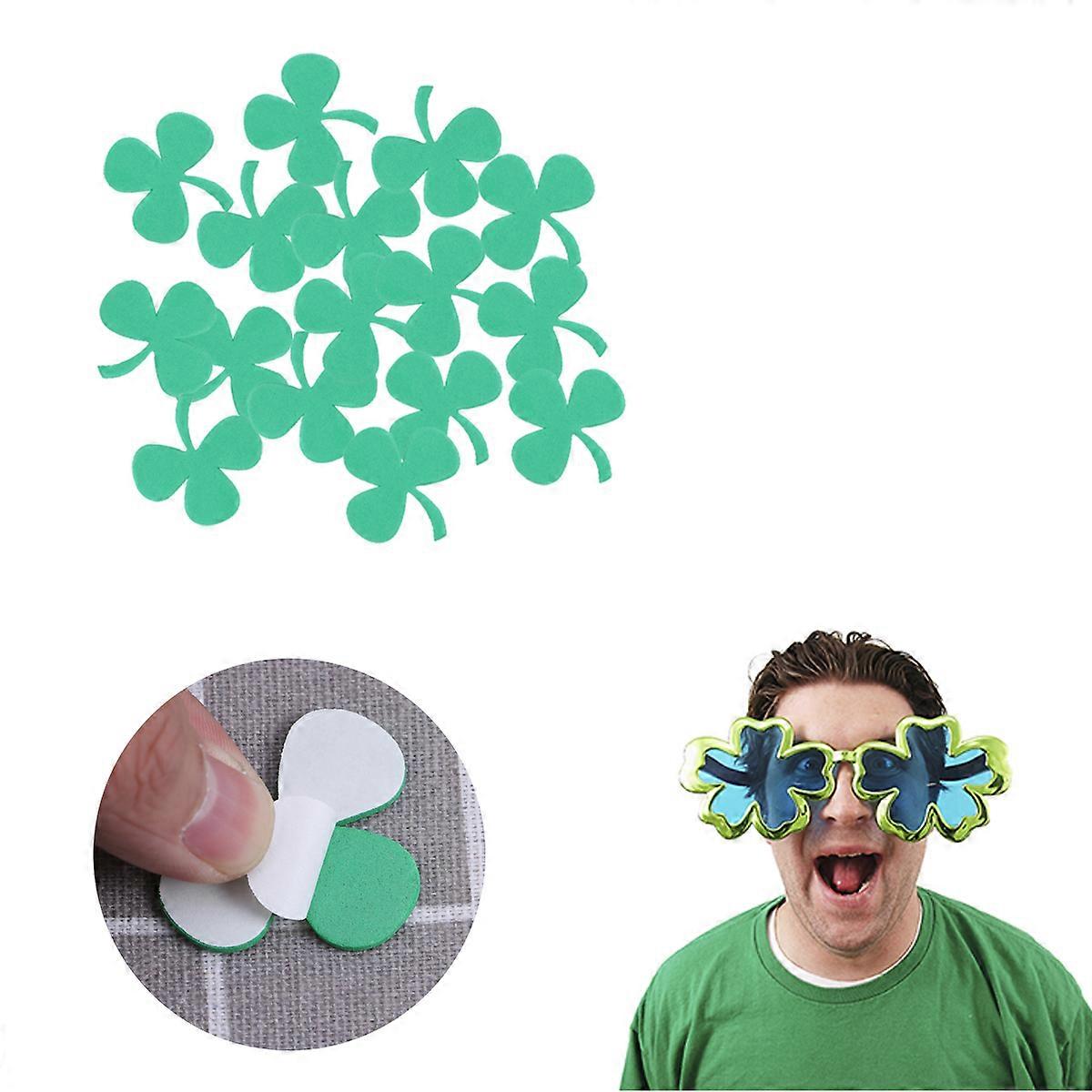 Clover Stickers Green Shamrocks Stickers for Decorating 50Pcs