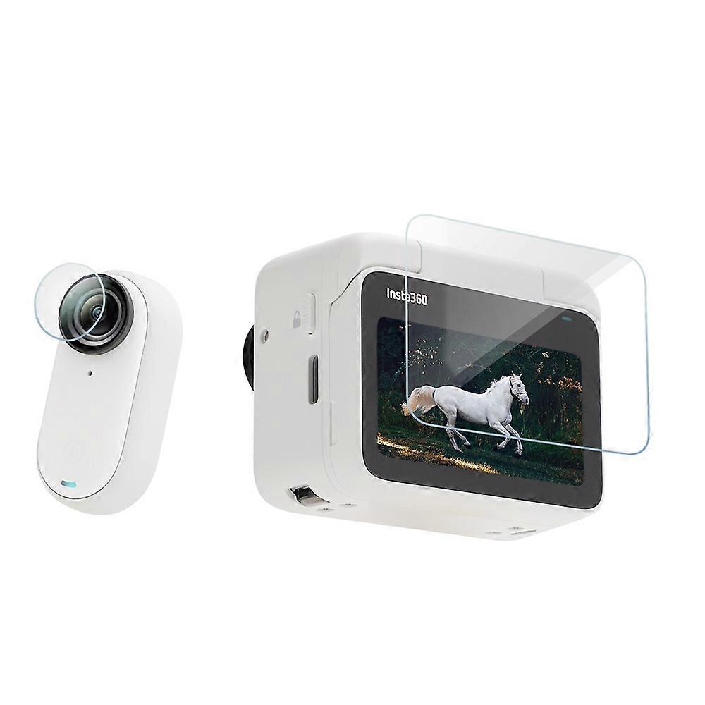 SUNNYLIFE 1Pc For Insta360 GO 3 Action Camera Tempered Glass 9H Hardness Lens Film+Screen Protector