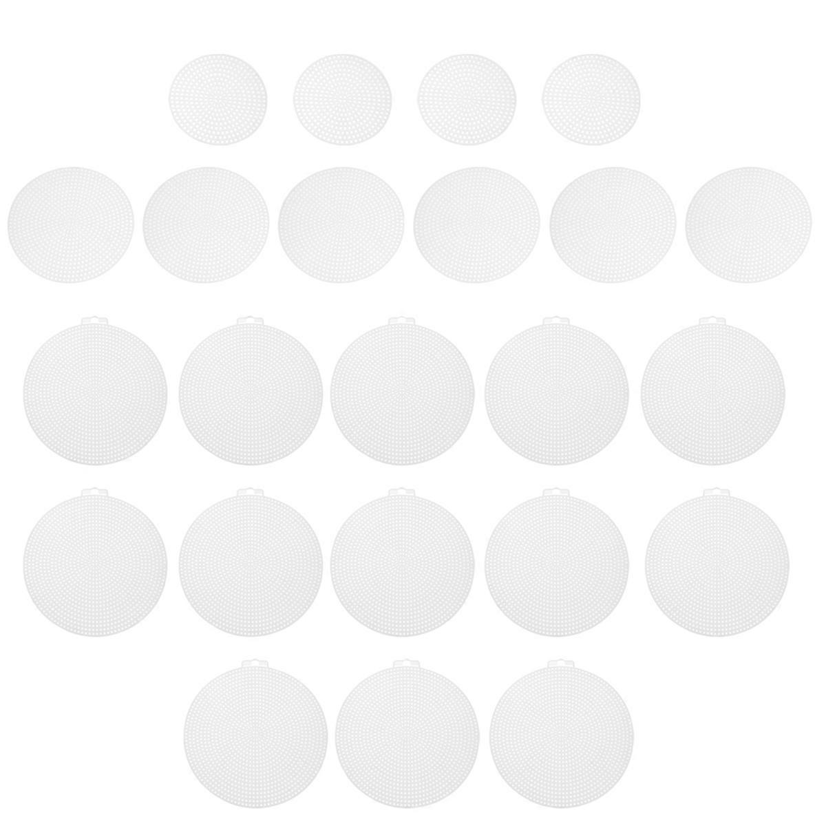 Cross Stitch Meshes Round DIY Mesh Sheet for Embroidery 120Pcs Pack