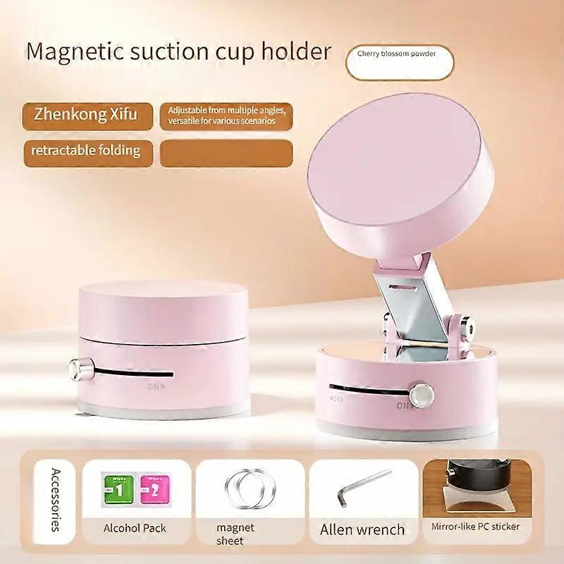 Adjustable Vacuum Suction Cup Magnetic Phone Holder Lazy Multi-functional Foldable Storage Holder Vacuum Suction Phone Holder