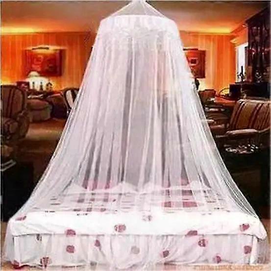 Encrypted Dome Mosquito Net Hanging Palace Style Bed Curtain for Beds 15-18m Modern Minimalist White Pink Blue