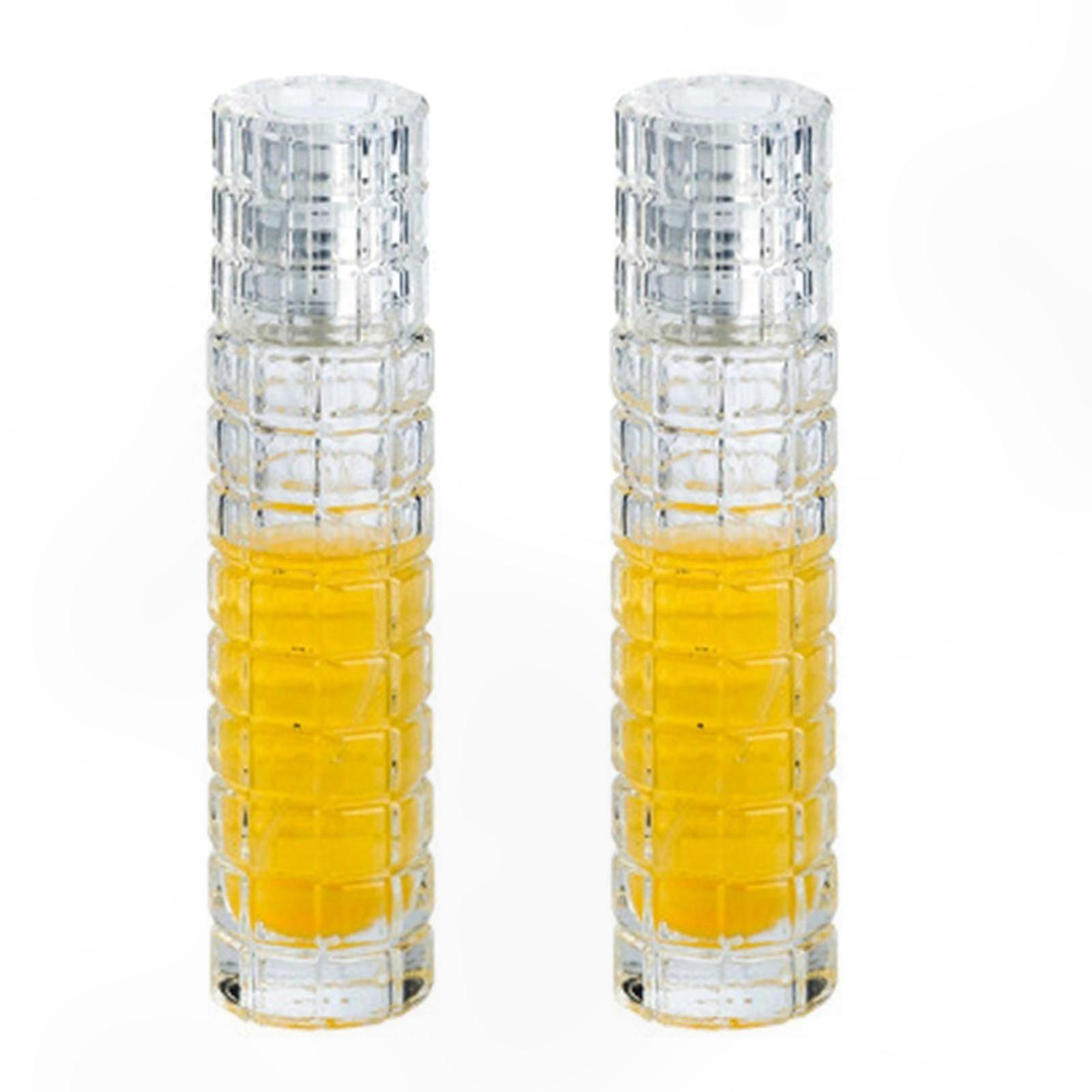 2-Pack Reusable Glass Spray Bottles, 30ml Capacity, Ideal for Cocktail Spritzing and Oil Dispensing, Durable Crystal Design for Home Applications, Sil