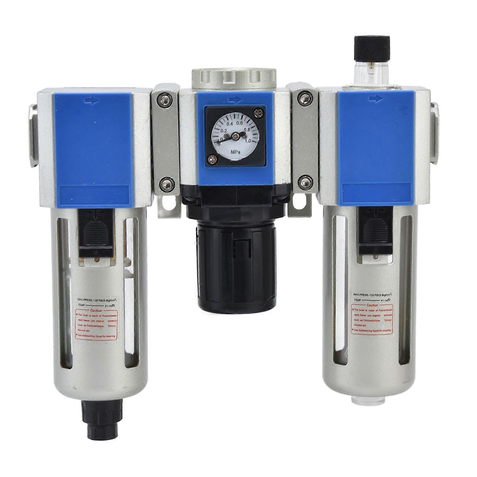 Air Compressor Flow Filter Pressure Regulator Lubricator Water Oil Separator Combination UnitGC300-10