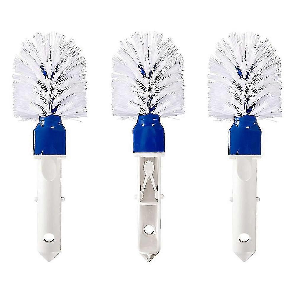 3pcs Swimming Pool Corner Brush- Pool Step Cleaning Round Brushes For Above-ground And In-ground Po