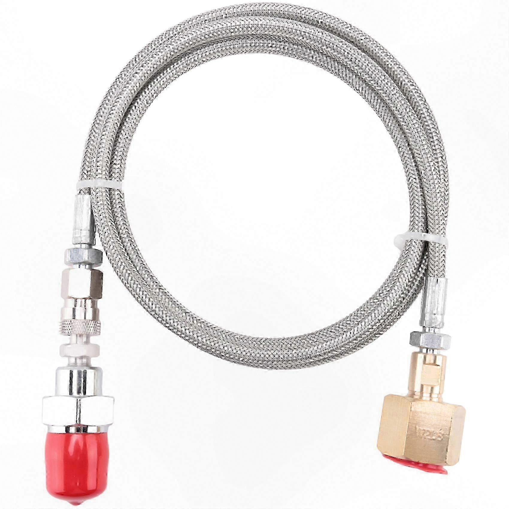 1.5M CO2 Hose for Home Water Carbonation Systems, High-Pressure Adapter-Compatible Connection Solution