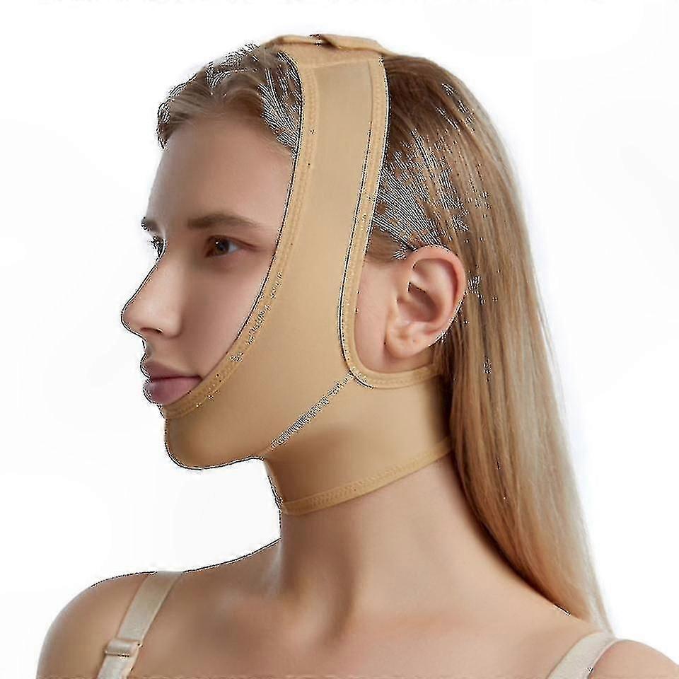 Post-Surgical Compression Garment for Neck and Chin Support After Procedures