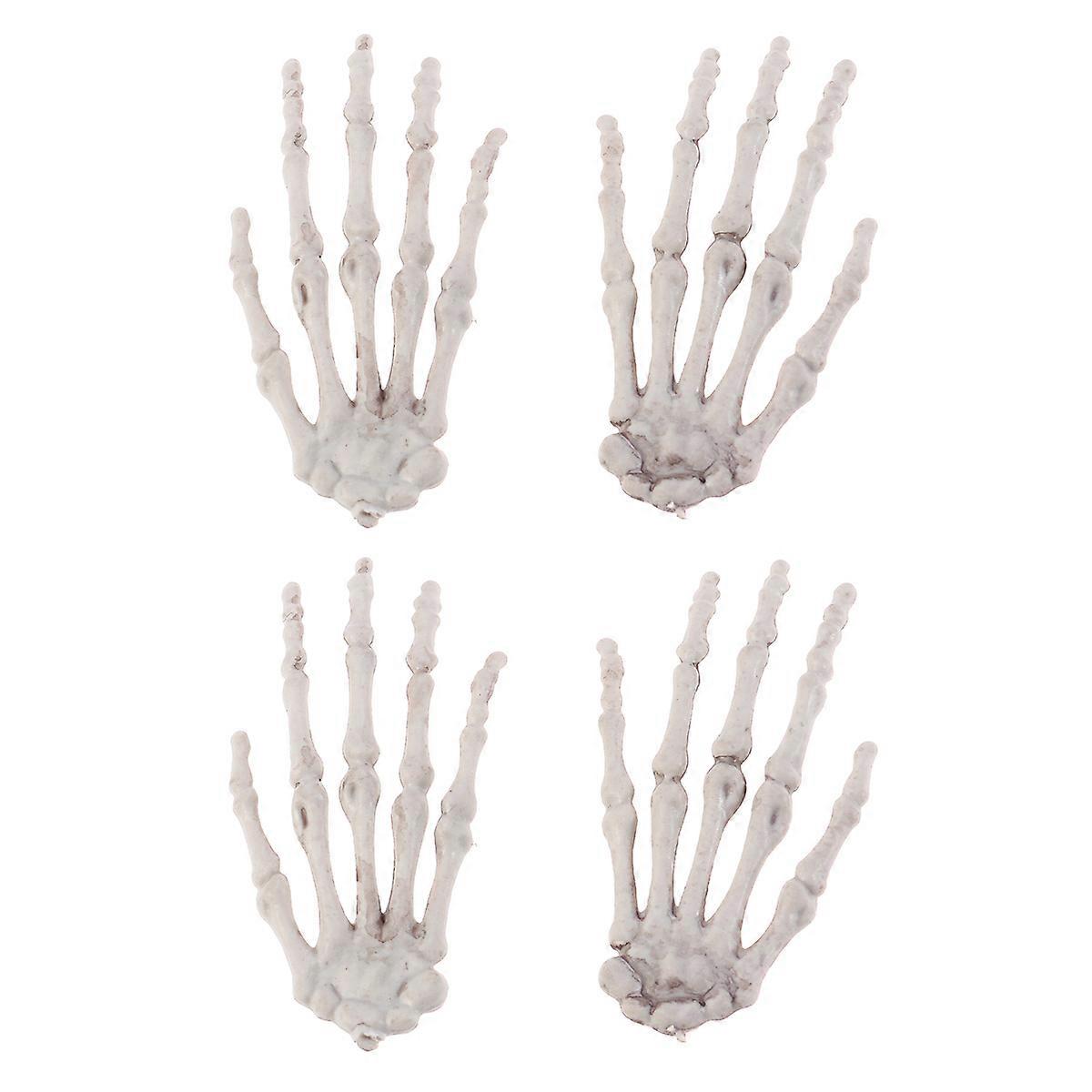 Skeleton Hand Props for Decoration 2Pairs Haunted House Theme for Halloween