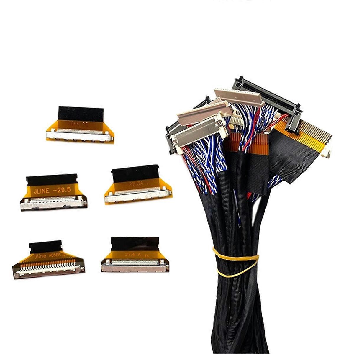 21PCS LVDS Screen Cable Kit With 5Pcs Cable Adapter