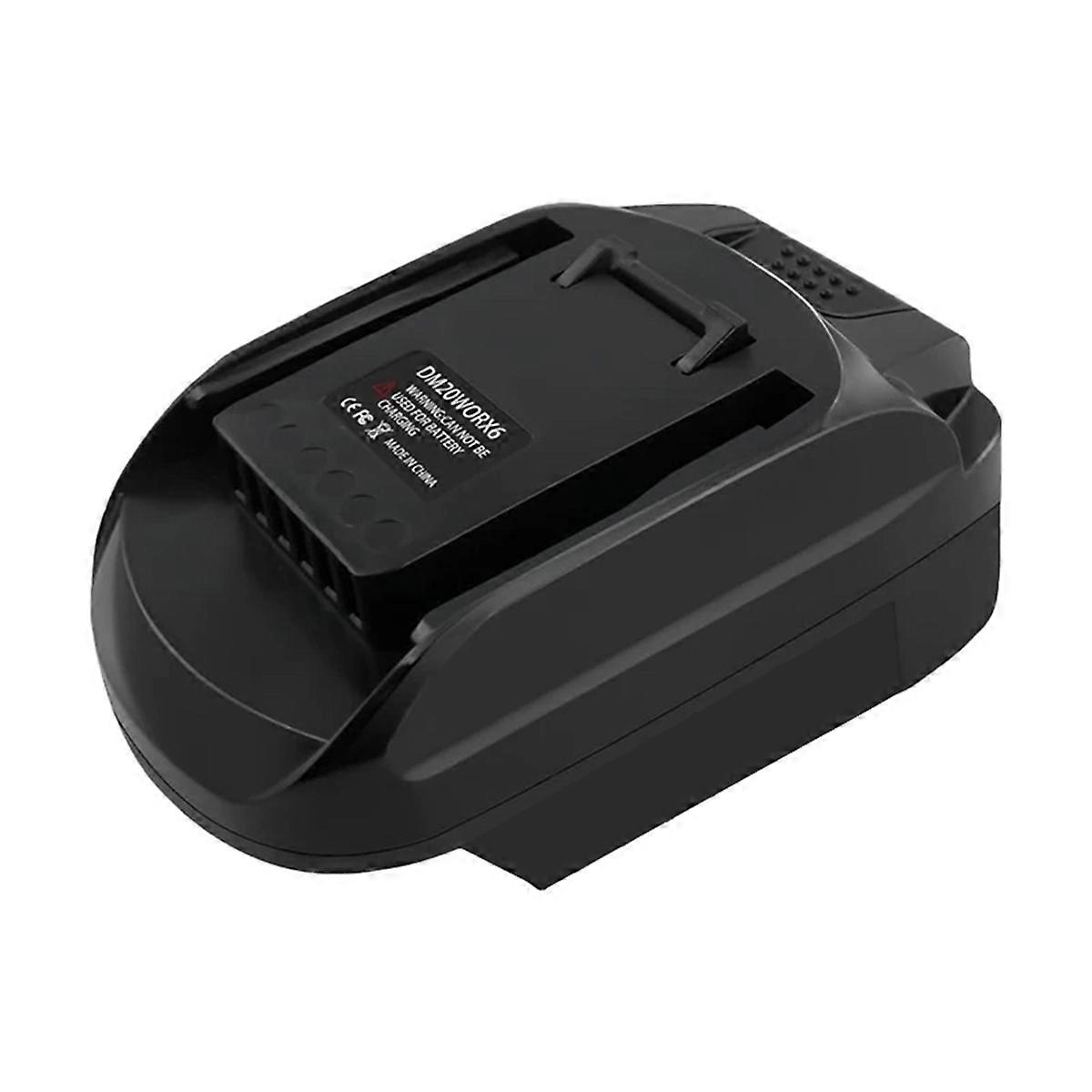 DM20WORX6 Power Tool Adapter Converter for 18V 20V Lithium Battery for 20V 6 Pin Power Tools