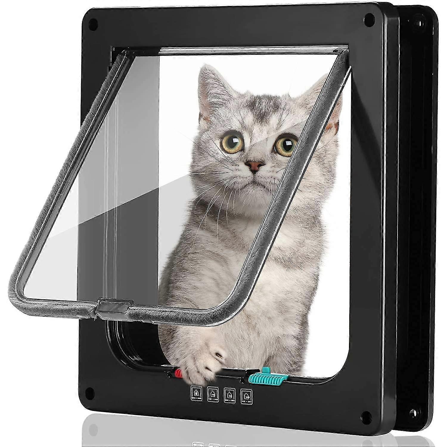 Cat Door Small Pet Entry And Exit Security Gate On Doors And Windows
