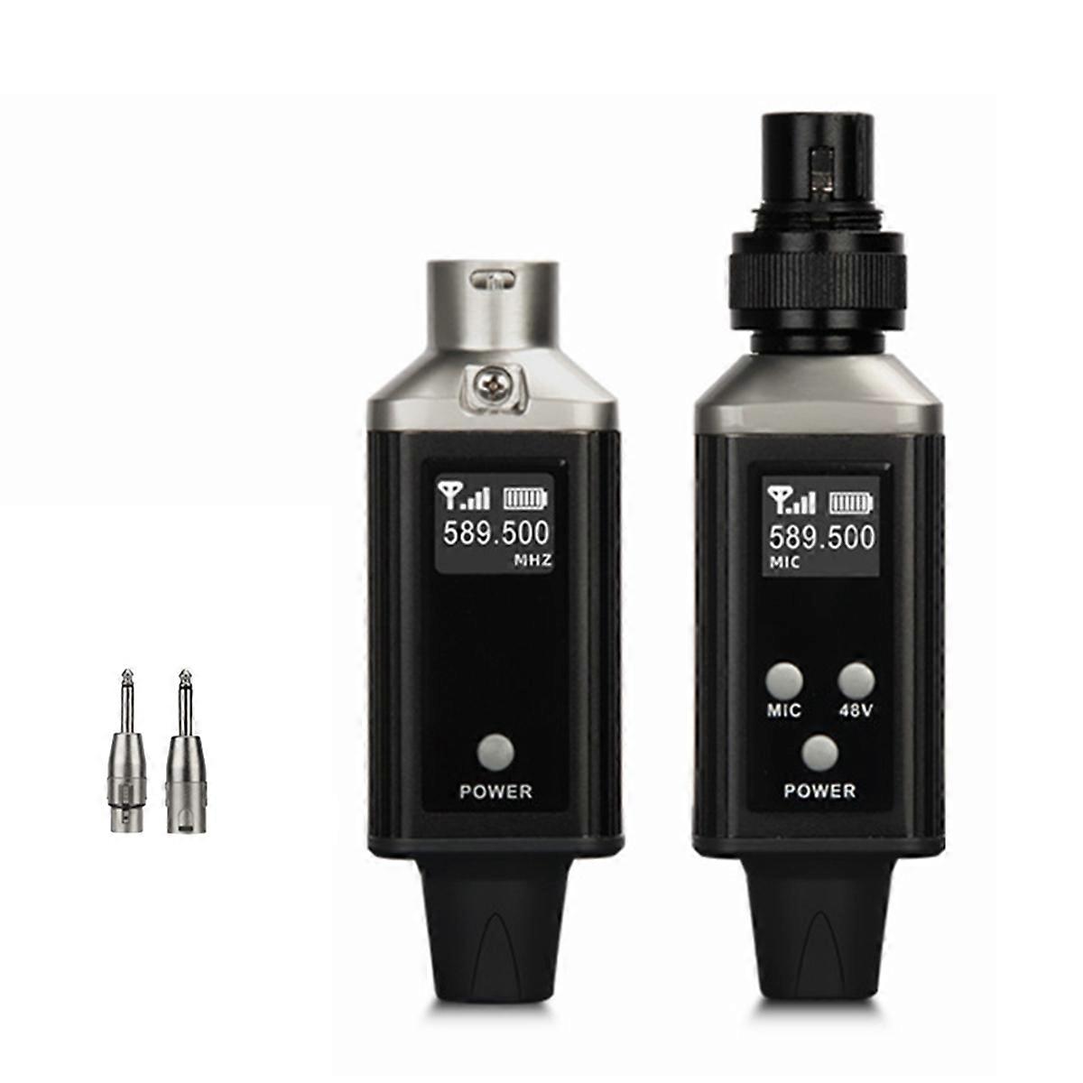 UHF Wireless Microphone System Audio Transmitter Receiver Mic XLR Transmitter Receiver for Condenser