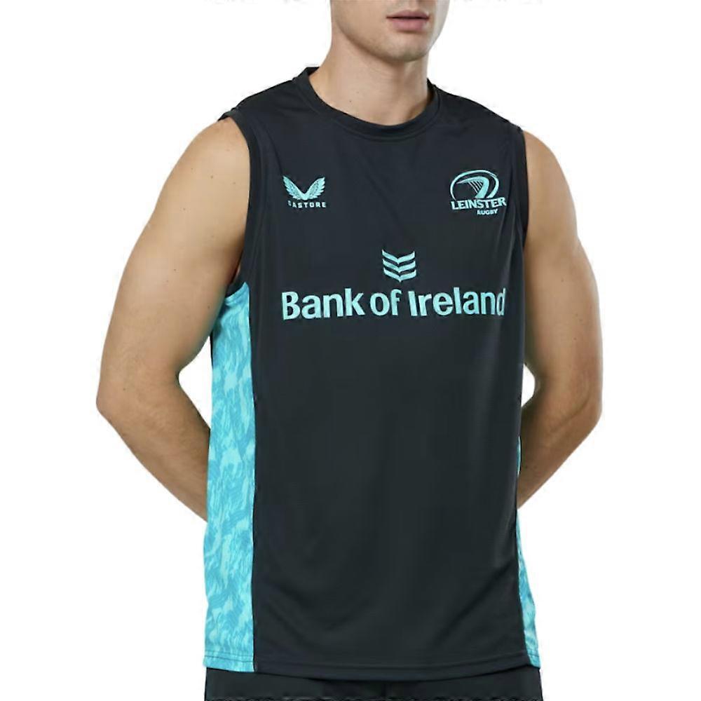 2025-2026 Leinster Performance Sleeveless Tee (Blue Graphite)