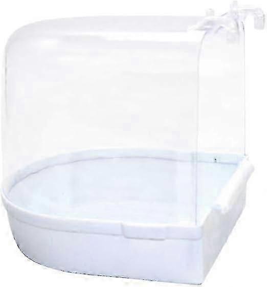 Caged Bird Bath Multi Cage Bird Bath Covered for Small Brids Canary Budgies Parrot Pet