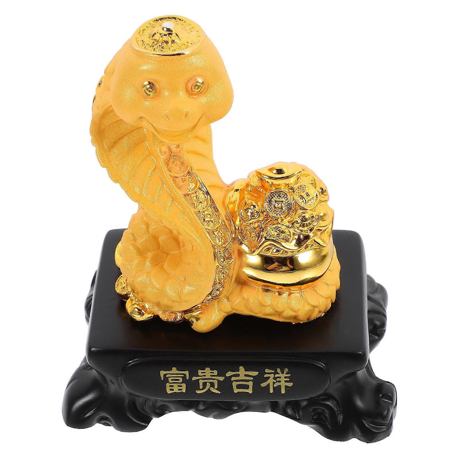Elegant Snake Shaped Resin Statue Adornment For Home And Office Decor In 12.20X10.50X7.30CM Size 5Pcs