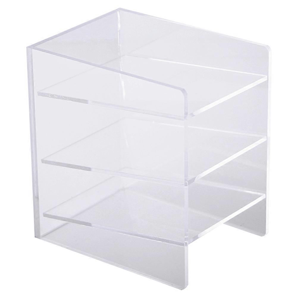 Transparent Pen Holder for Office Use 2Pcs Acrylic Multifunctional Storage Box