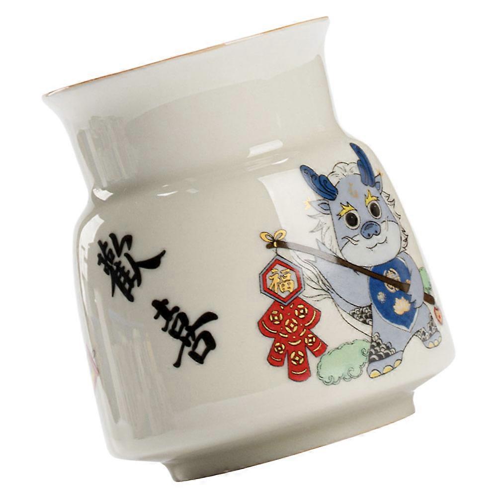 Ceramic Tea Tool Holder for 5Pcs Tea Utensils Storage Organizer