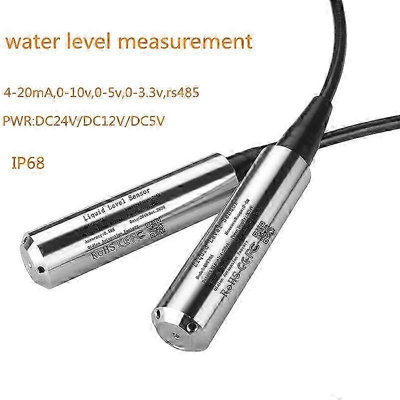 Hydrostatic water Pressure Level probe 4-20ma 0-3.3v signal output liquid level transmitter 2025