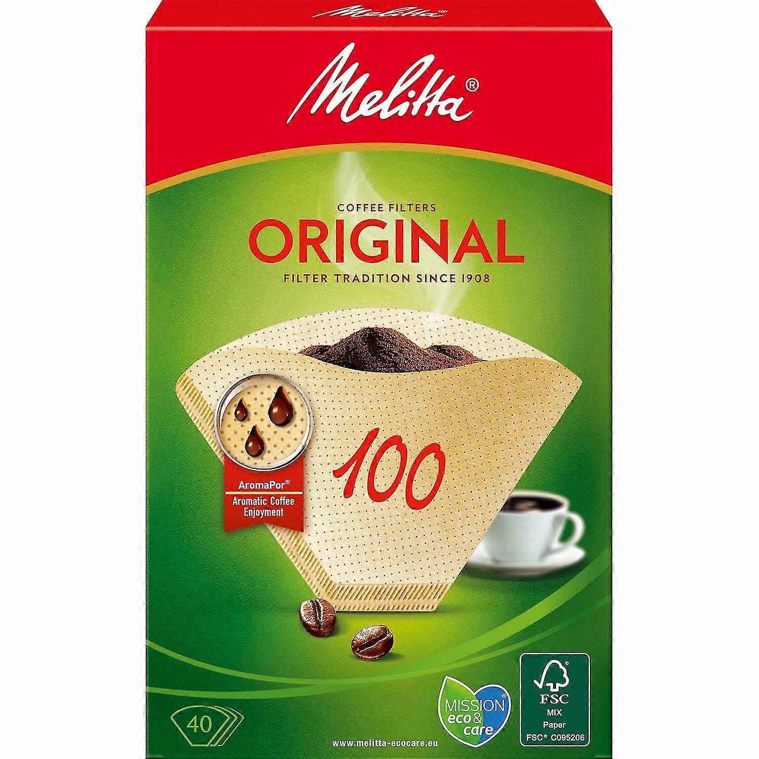 A 40-pack of a 100-size Coffee Filter.
