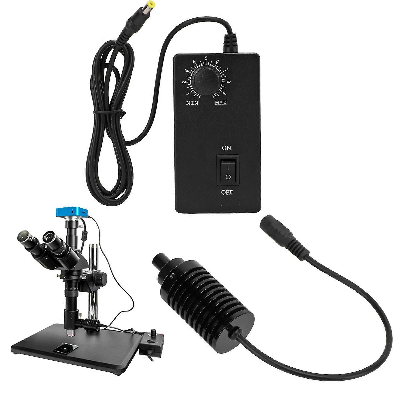 Microscope Coaxial LED Light 9mm US Plug 0-5W 3000K-6000K