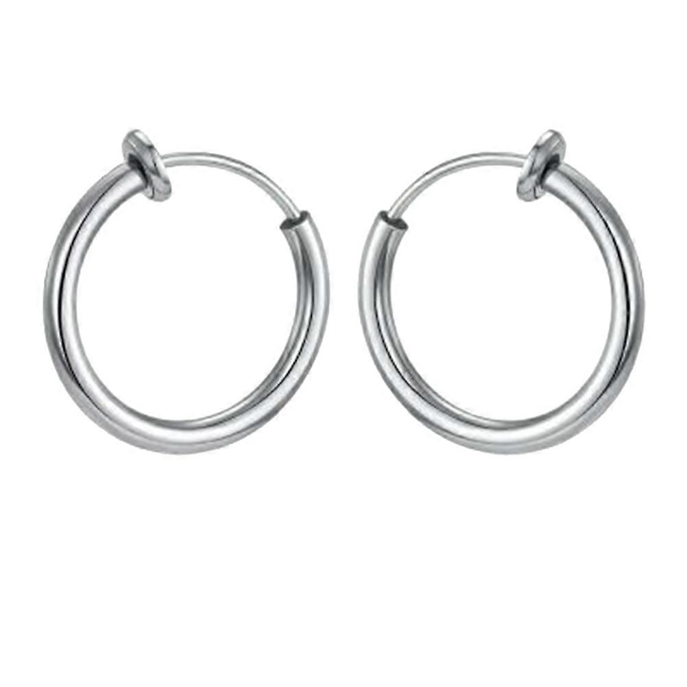 Ear Clips Non Piercing Earrings for Decor 2Pairs Silver Ear Hook Accessories