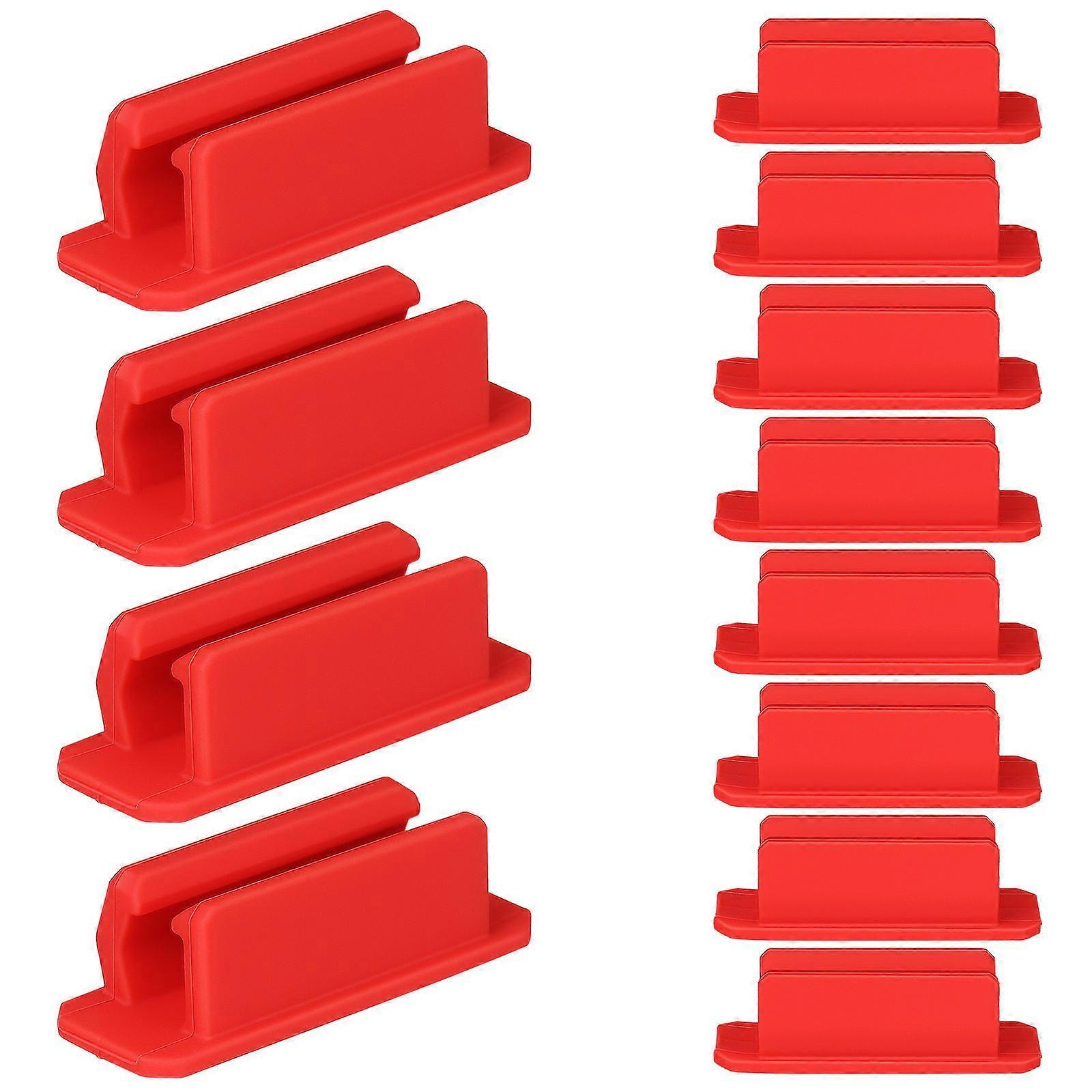 Dry Erase Marker Holder For Office Organization 60 Pcs Red Silicone Rectangular Easy To Use