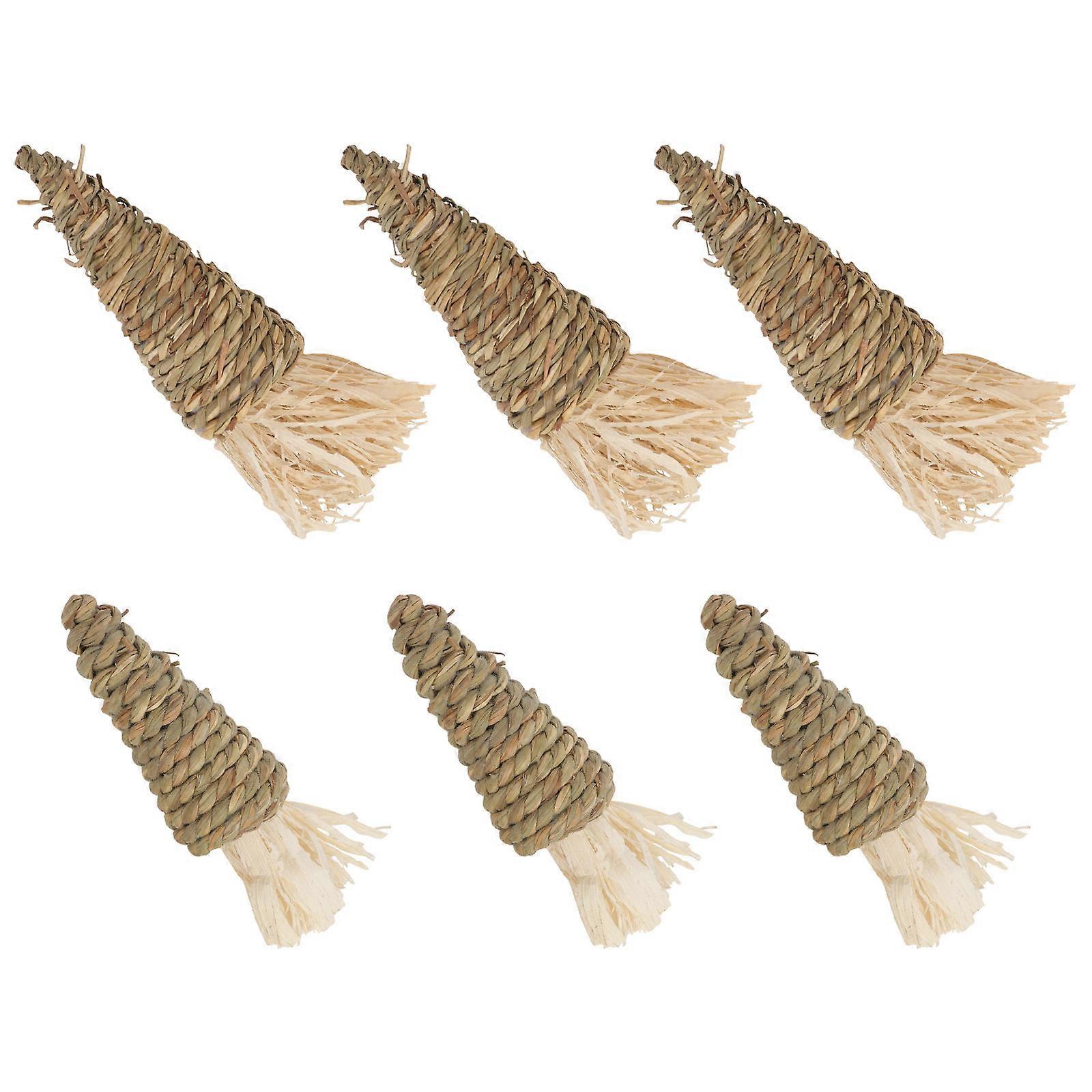 Bunny Chew Toy Suitable For Indoor Activities Made Of Natural Water Grass Enhances Chewing Experience And Fun 1 Set