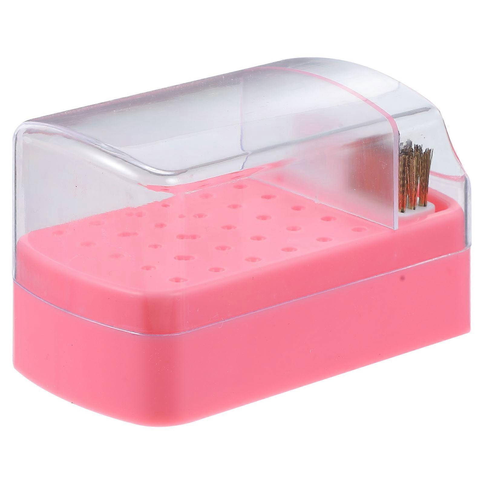 Nail Bits Storage For Nail Salon And Home Use Rectangular 11x6cm Practical Design 1Set