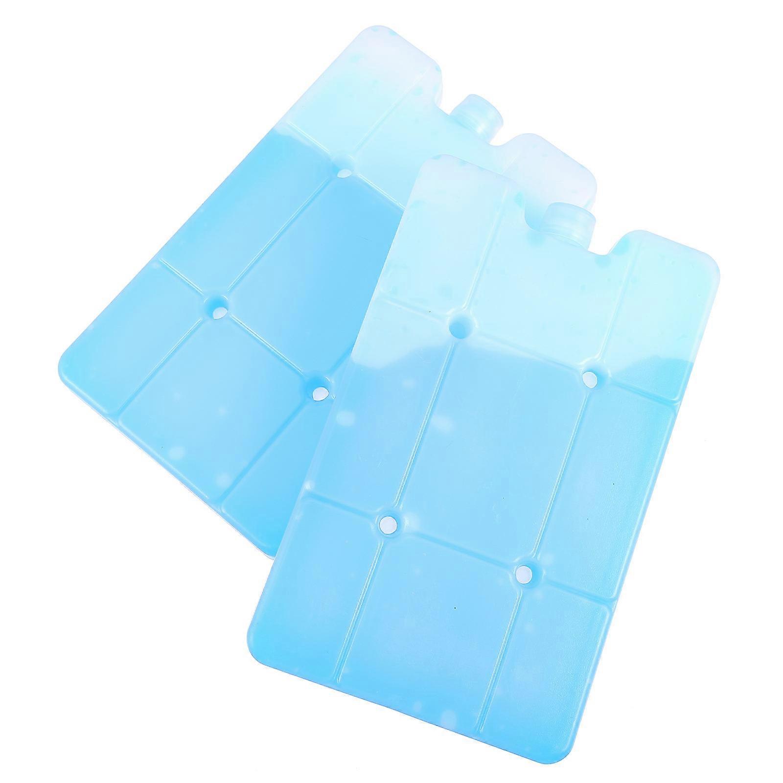 Practical Ice Cooler Case for Food Storage 4Pcs Blue Reusable Ice Boxes
