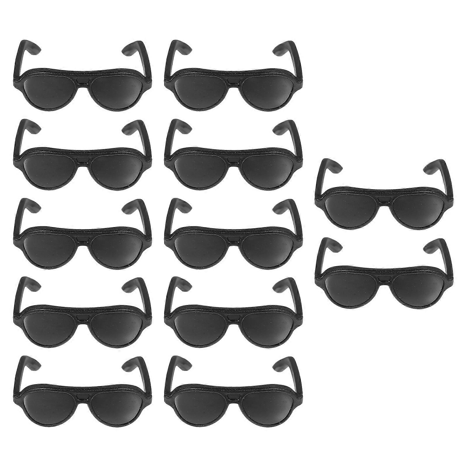 Stylish Mini Sunglasses for Dolls with Interchangeable Design 24Pcs Set