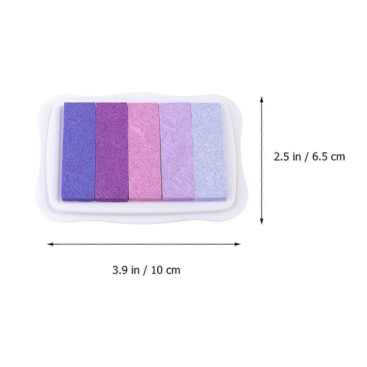 Water-Based Ink Pad For Children DIY Art Crafts 10.00X6.50X1.70CM Rectangular Shape 2Pcs
