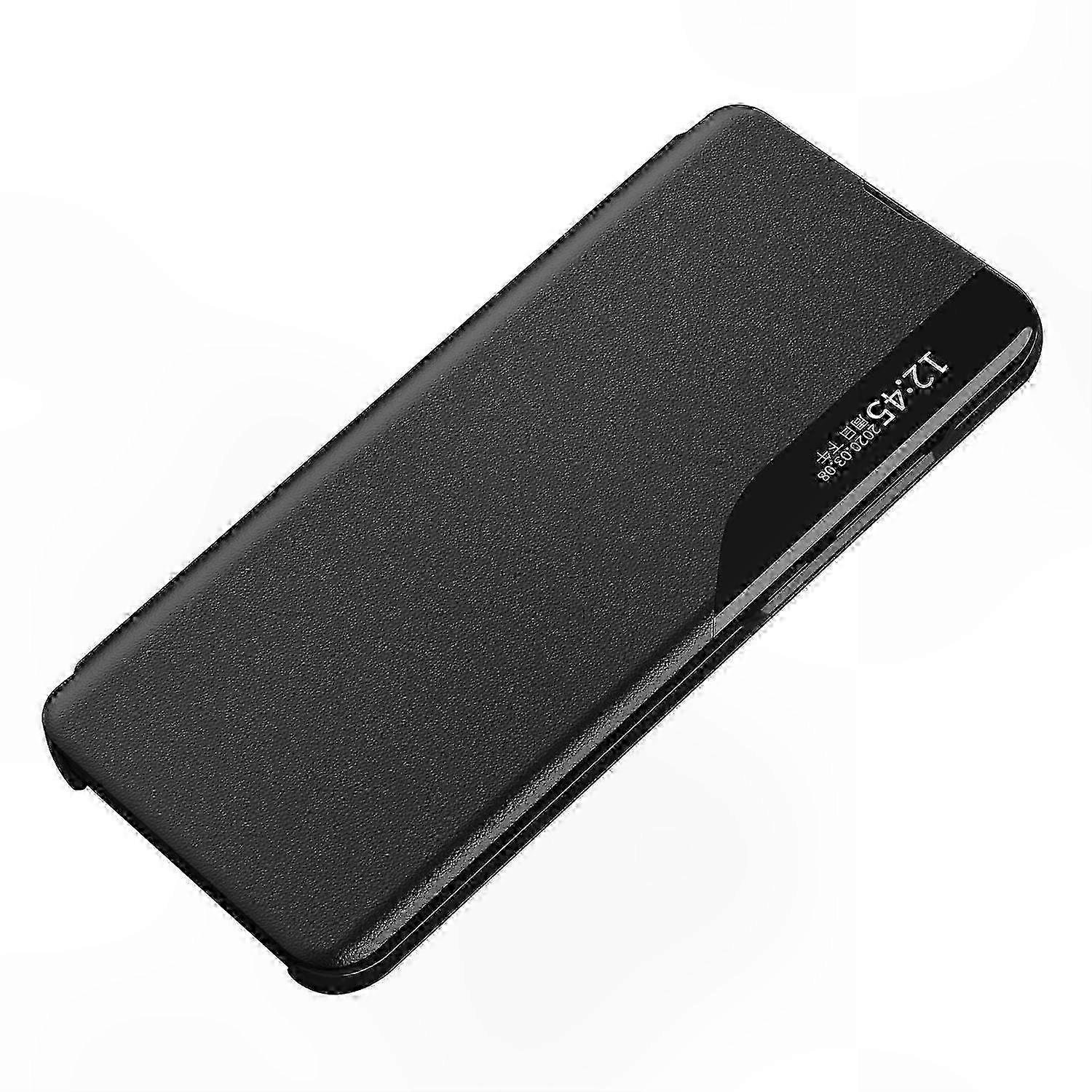 Clear View Window Phone Case for A54 5G - Anti-Scratch Flip Leather Cover with Stand Function