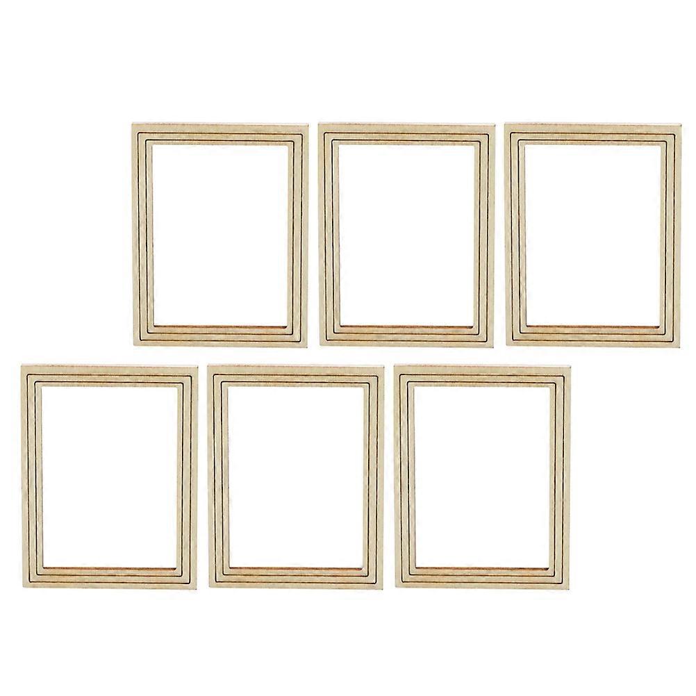 Mini House Photo Frame Model for Decor 24Pcs Miniature Vivid Landscape Props