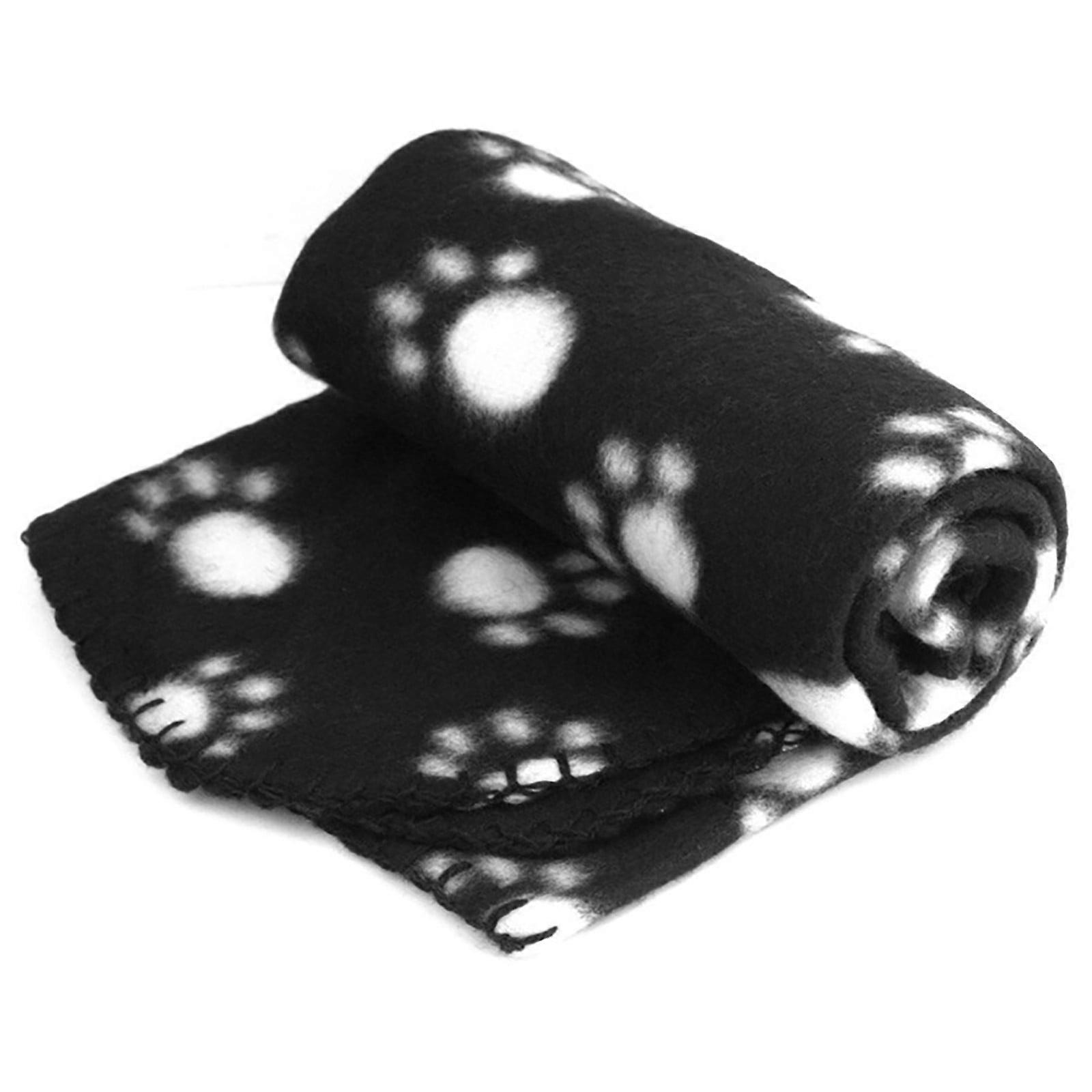 Comfortable Soft Friendly Blanket Pet Products Rose Black Claw Printing