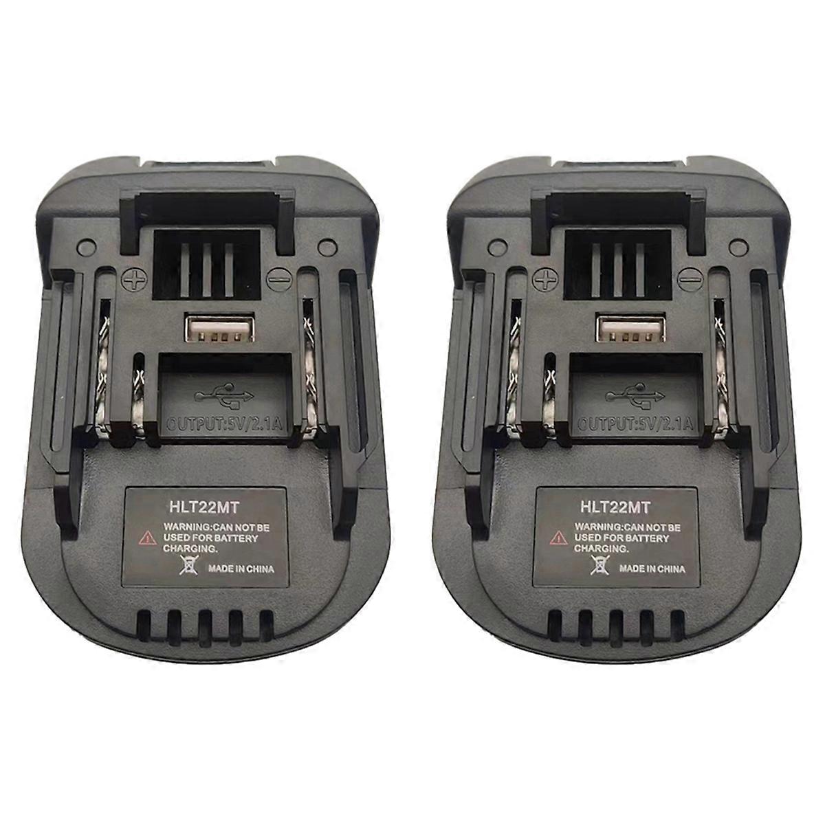 2X HLT22MT Adapter Converter Use for 22V Li-Ion Battery on for Lithium Battery Tool