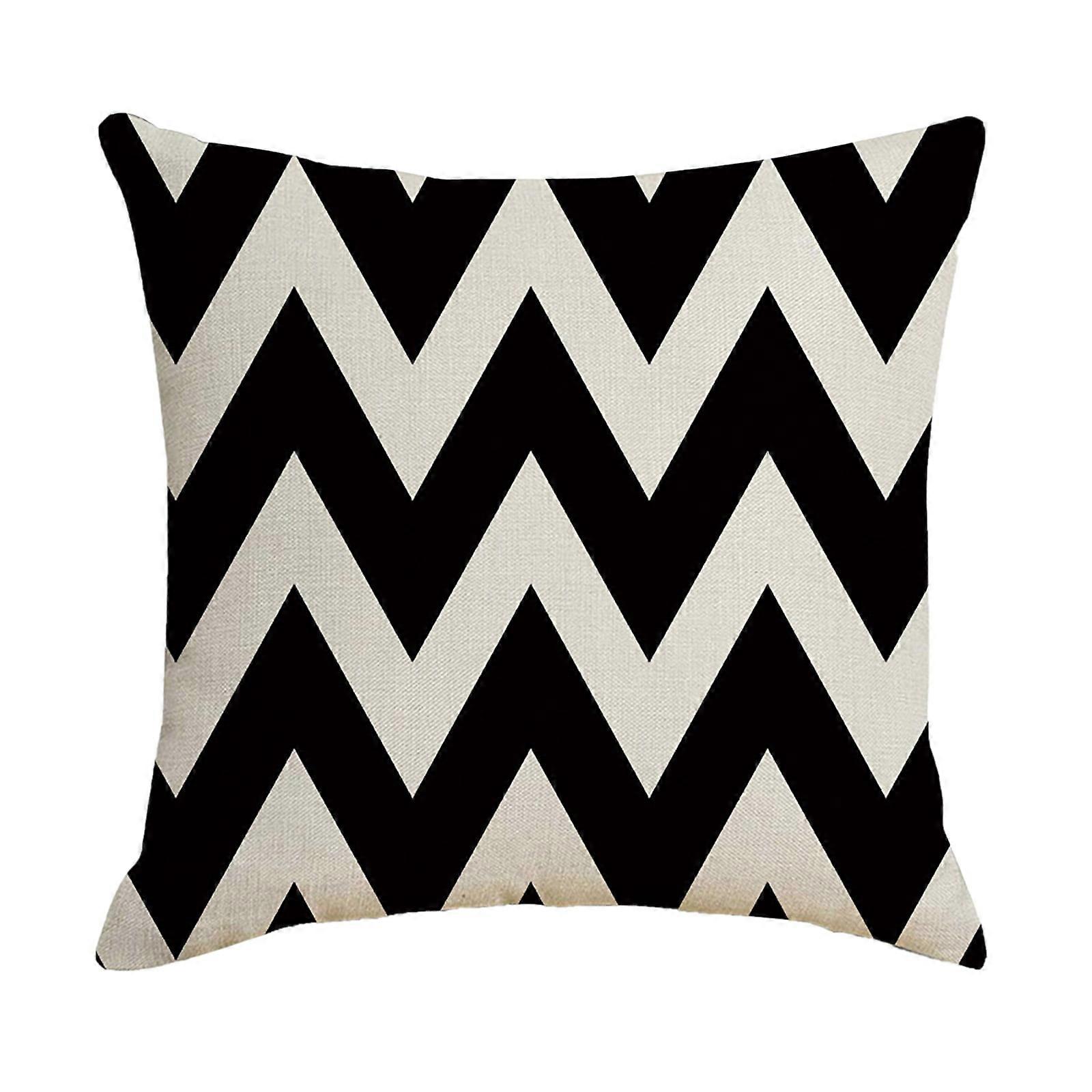 Black White Waterproof Hugging Pillow Household Design Pattern Sand Pillow