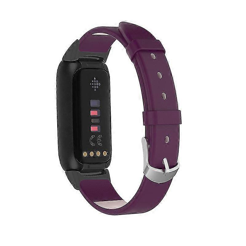 Genuine Leather Replacement Watch Band Adjustable Wrist Strap for Fitbit Luxe