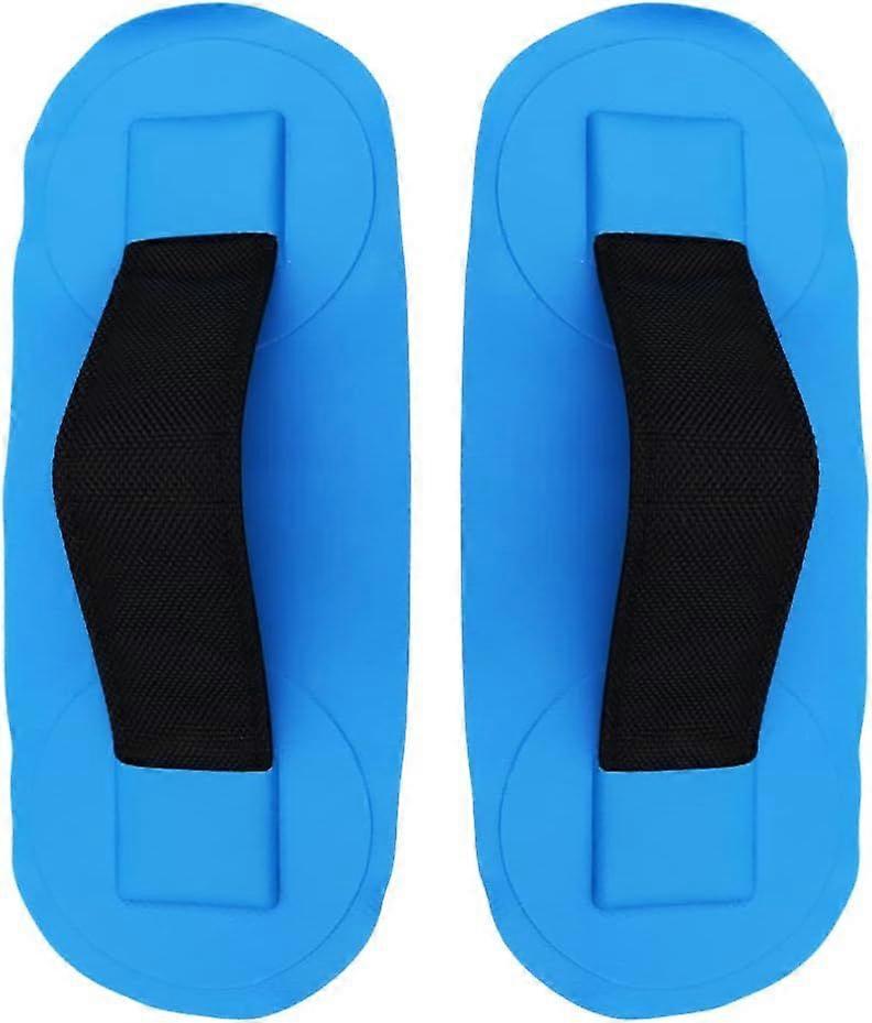 2PCS Kayak Carry Handle Inflatable Boats PVC Strap Handle Patches for Armrest - Blue