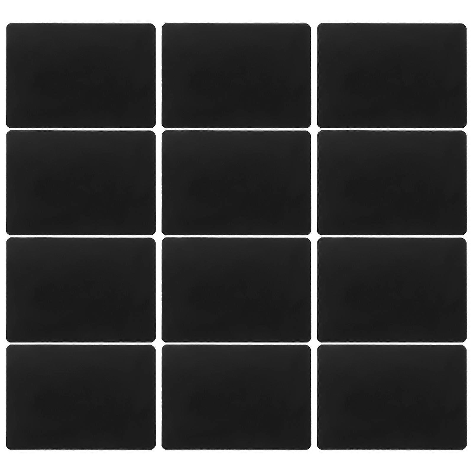 Sign Display Tag Black ABS for Displaying with Clip Design 36Pcs