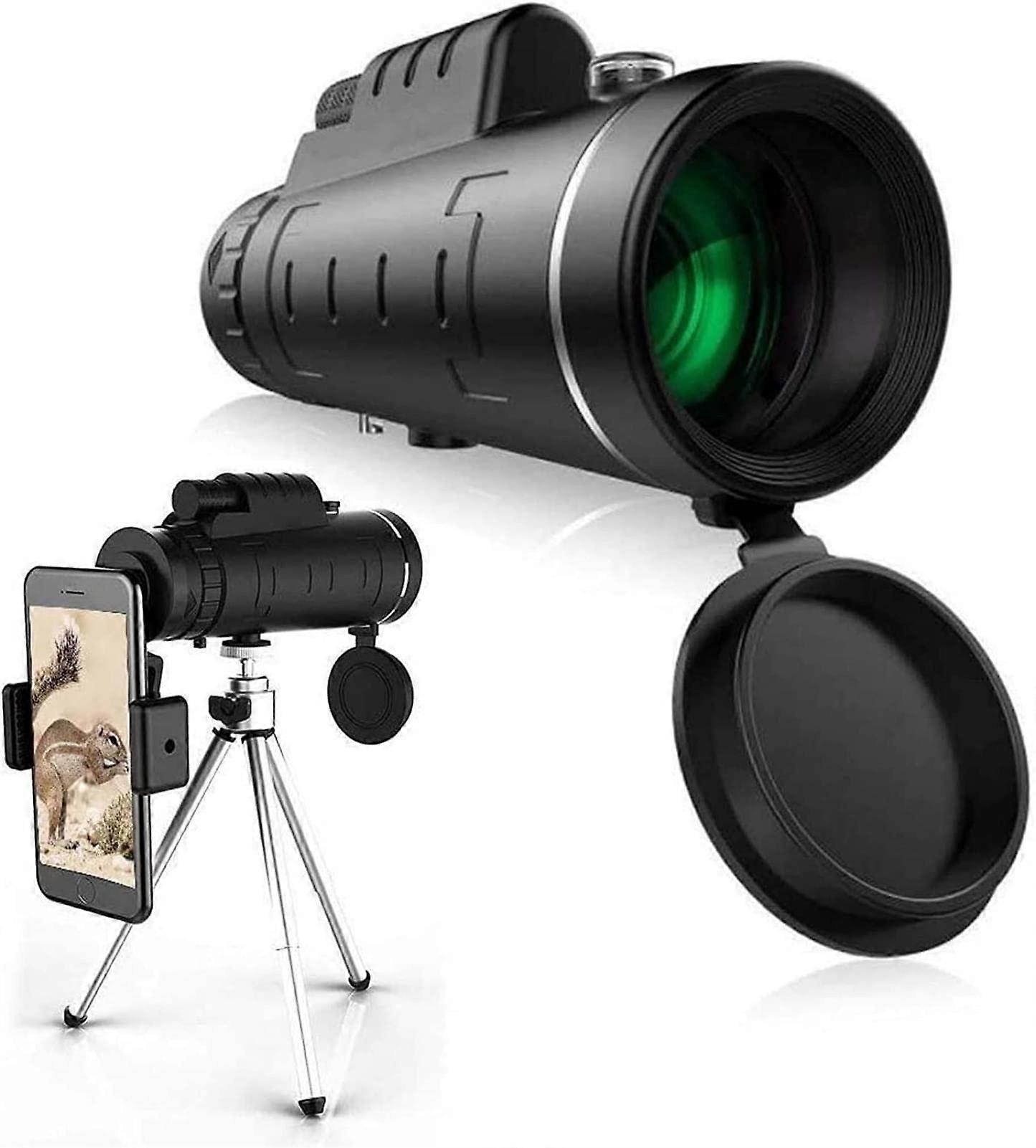 Monocular Telescope 40x60 Magnification HD With Smartphone Holder And Tripod For Bird Watching Hiking Camping