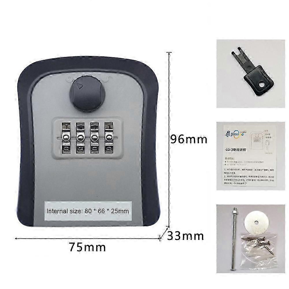 Key Storage Lock Box Safe Security Storage Combination Wall Mount Lock Box