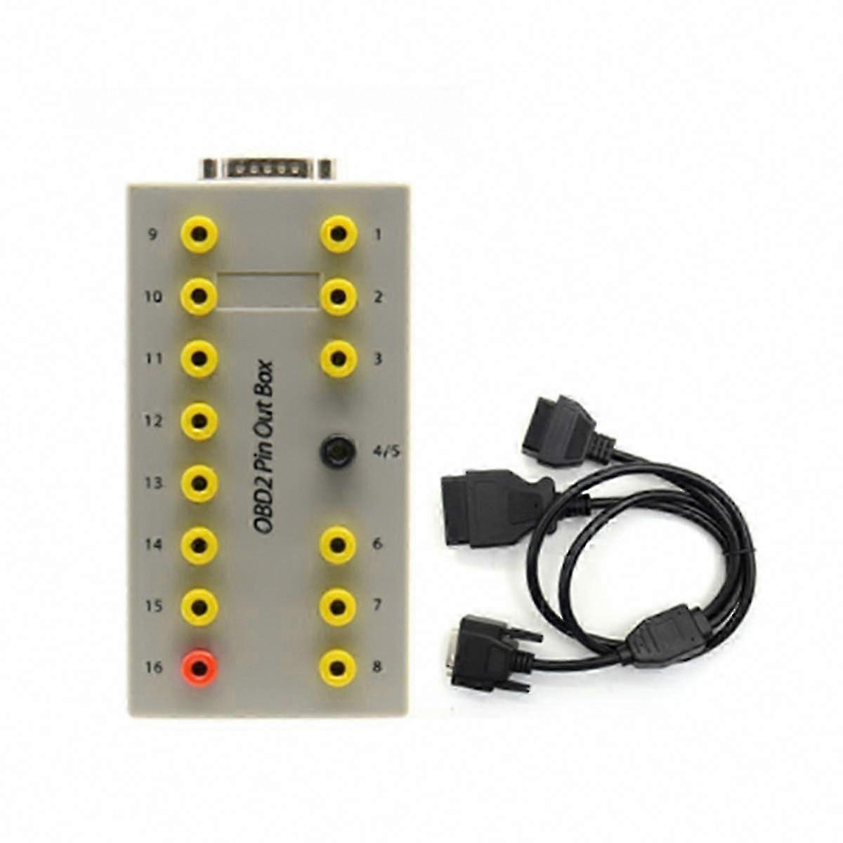 OBD2 Breakout Box Bilprotokolldetektor Auto CAN Testbox Bilkontakt