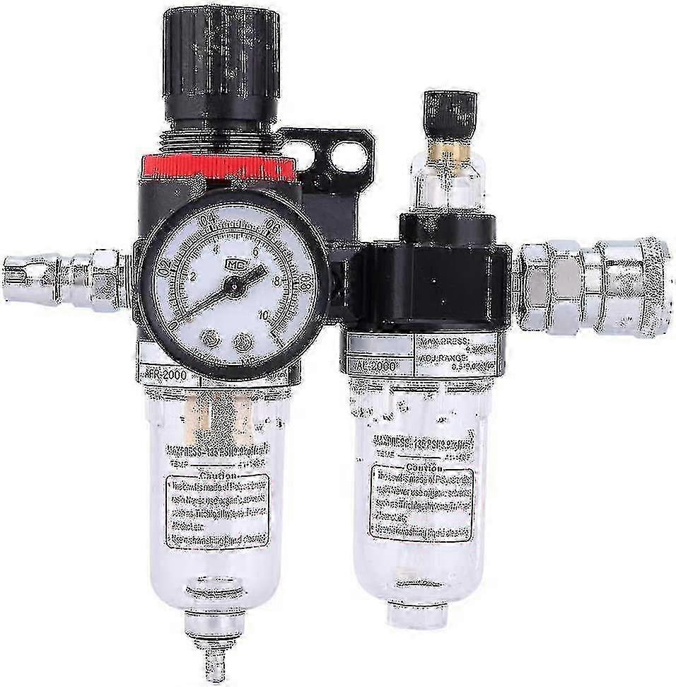 1/4 "air Filter Pressure Regulator Oil Water Separator Air Filter Air Compressor Air Compressor Filter With System Lubricator Cup