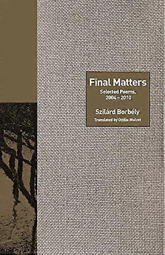 Final Matters: Selected Poems 2004 2010