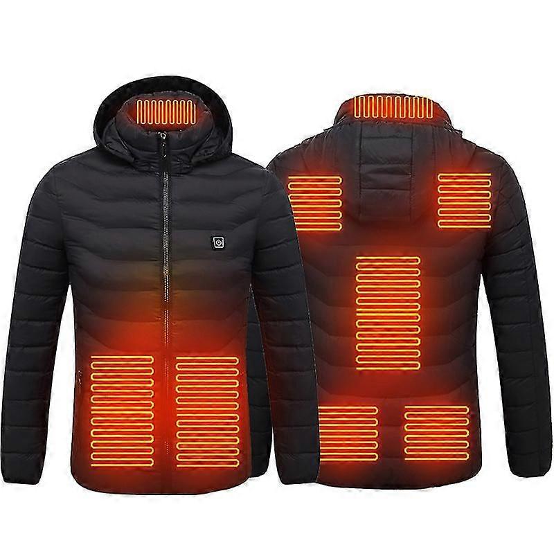 Warm Smart Heating Cotton Clothes Usb Rechargeable 8 Area Heating Jacket For Men