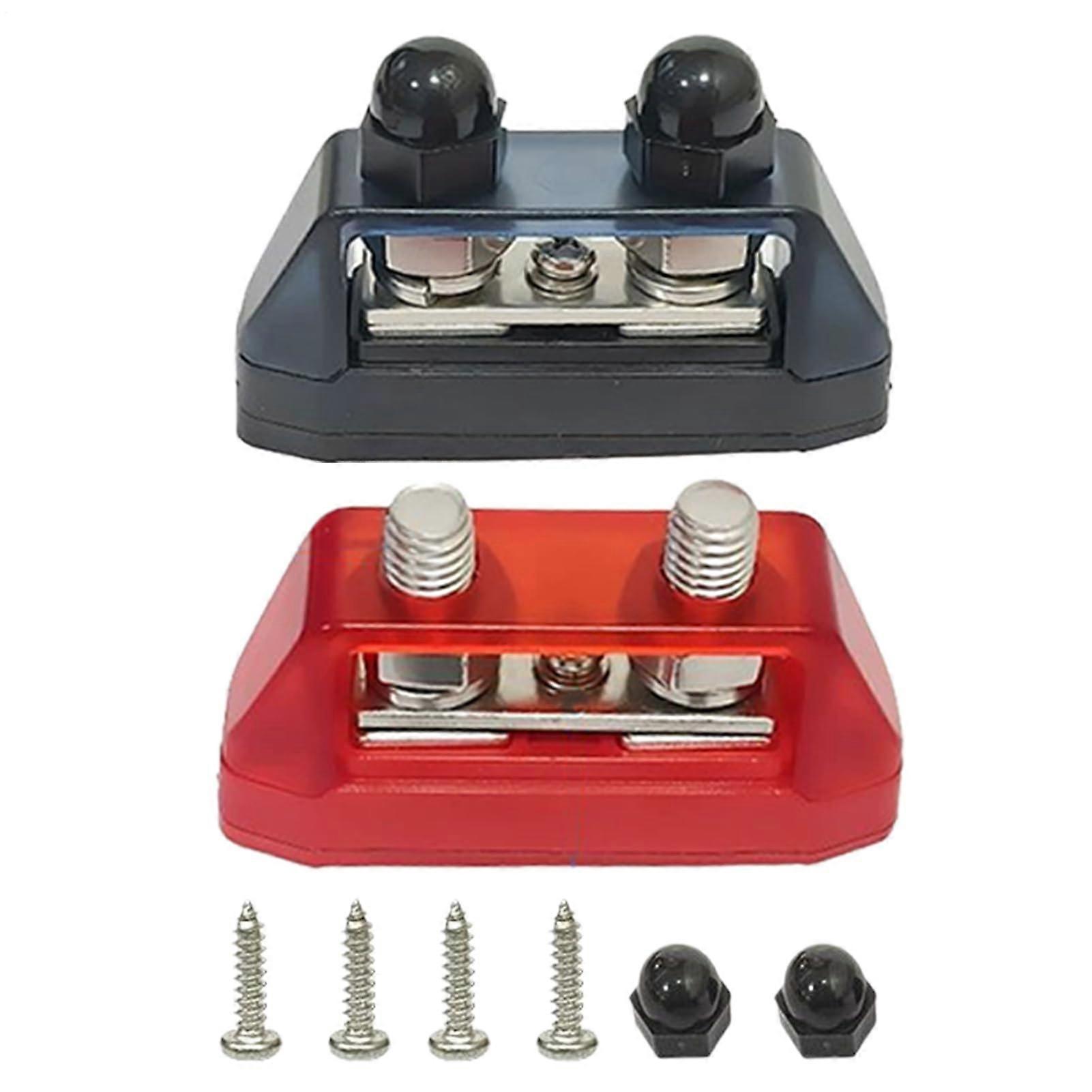 Bolt Bar Insulator 2Piece Busbar Marine Electronics M10 Stud Insulating Brackets Automotive Applications