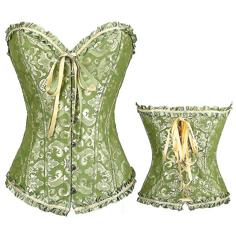 Tube Top Jacquard Gothic Palace Corset Waistcoat Shapewear Corset